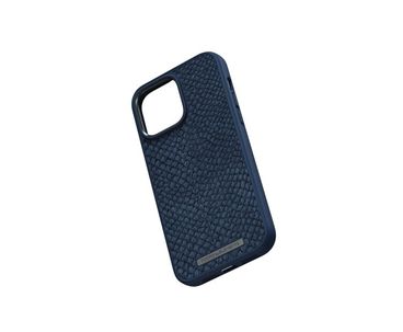 FUNDA MAGSAFE IPHONE 12/13/14 PRO MAX PIEL DE SALMON AZUL PETROLEO NJORD
