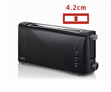 TOSTADOR DARK SUN MULTIFUNCION 1.000W NEGRO HAEGER