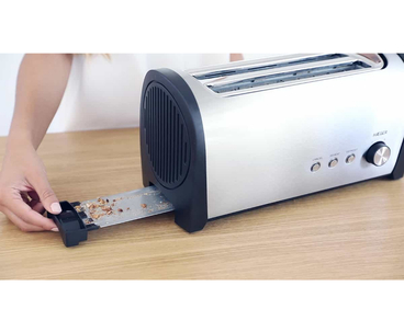 TOSTADOR DESAYUNO PLUS MULTIFUNCION 1.400W ACERO INOXIDABLE/NEGRO HAEGER