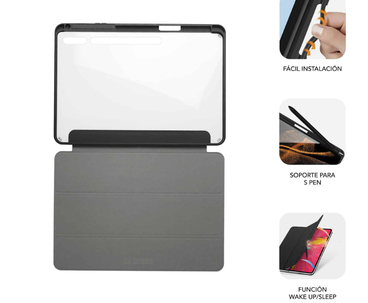 FUNDA TABLET SHOCK CASE SAMSUNG S9+/S9 FE+ 12.4" NEGRO SUBBLIM