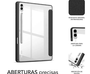 FUNDA TABLET SHOCK CASE SAMSUNG S9+/S9 FE+ 12.4" NEGRO SUBBLIM
