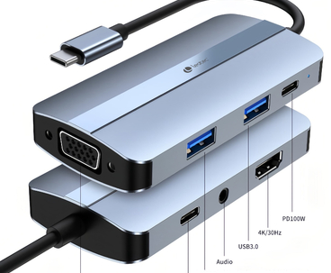DOCKING STATION 7 PUERTOS USB-C LEOTEC