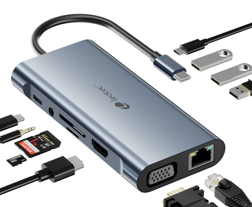 DOCKING STATION 11 PUERTOS USB-C LEOTEC