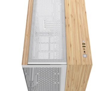 CAJA MICROATX 2500X TG WHITE/BAMBOO WOOD CORSAIR