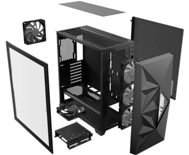 CAJA SEMITORRE ATX DF800 FLUX RGB NEGRO ANTEC