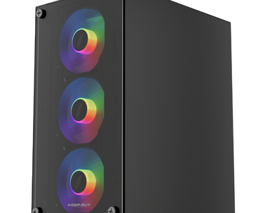 CAJA MICROATX XC-201 GLASS ARGB KEEPOUT