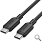 CABLE USB-C A USB-C 2.0 3A 1 M NEGRO VENTION