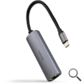 HUB 2 PUERTOS USB-C A RJ45 PD 18 CM NANOCABLE