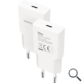 CARGADOR PARED USB-C PD 25W BLANCO NANOCABLE