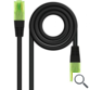 CABLE DE RED LATIGUILLO UTP CCA CAT6 AWG26 0.5 M NEGRO NANOCABLE