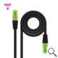 CABLE DE RED LATIGUILLO UTP CCA CAT6 AWG26 30 M NEGRO NANOCABLE