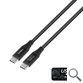 CABLE TRENZADO USB-C/USB-C 3.2 Gen2 + CARGA RAPIDA 1.2 M NEGRO COOLBOX