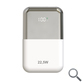 POWER BANK 10000mAh 22.5W BLANCO/PLATA LEOTEC